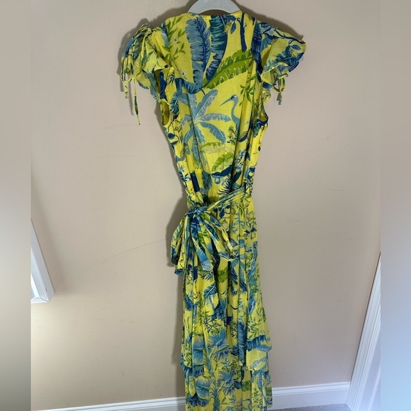 Banjanan Mercy Lisbon Garden Sunshine Wrap Dress Size small - Picture 8 of 11